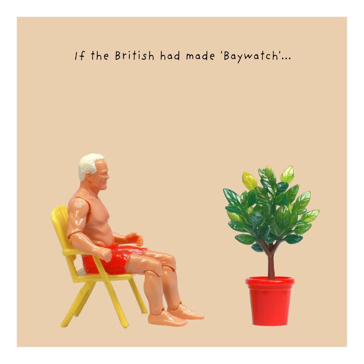 Carte de vœux Alerte à Malibu pour la vente par Not at all Jack