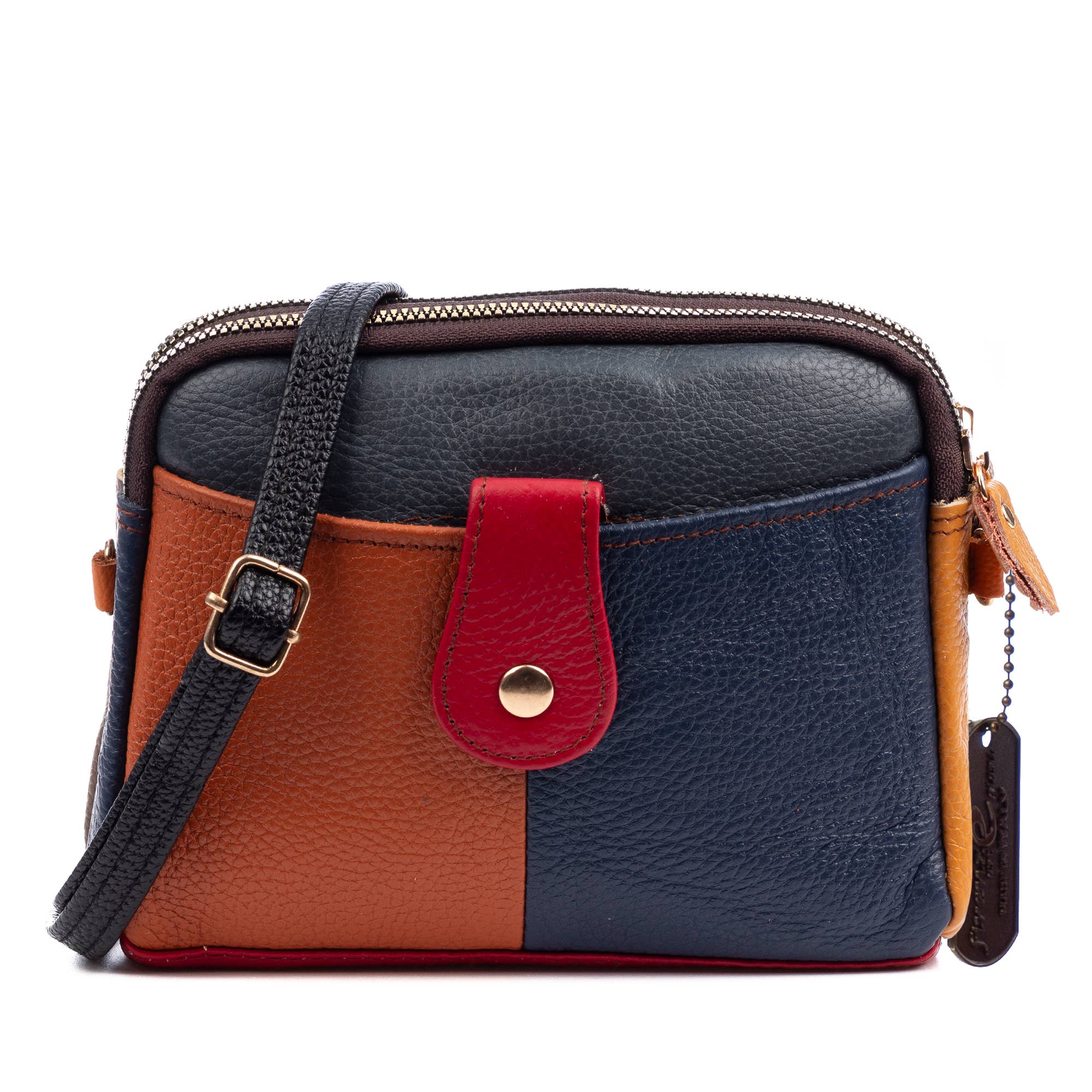 multicolore Attigliano borsa a tracolla in vera pelle Dollaro. in vendita all'ingrosso su Faire0