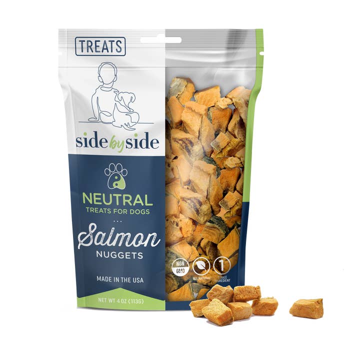 Wild Caught Salmon Nuggets Treats (Neutral) for wholesale by Side By Side