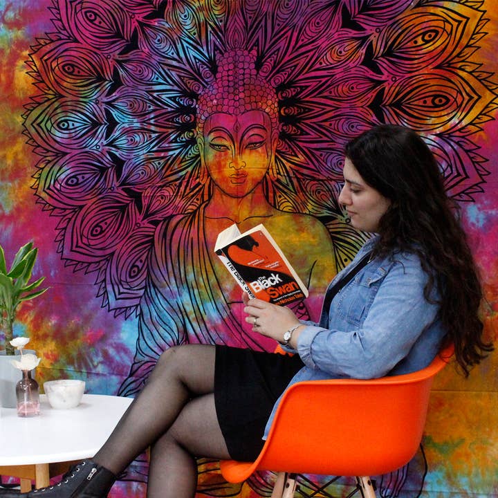 AWGifts Europe - Wholesale Bedding Blanket - Double Cotton Bedspread + Wall Hanging - Bodhi Tree2