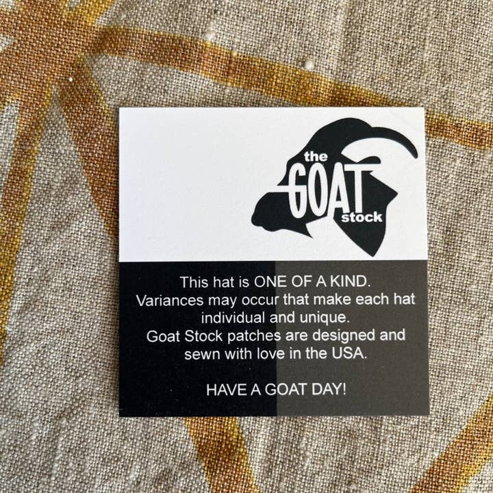 The Goat Stock - Wholesale Baseball Cap - Unisex - Support Local Farmers Hat