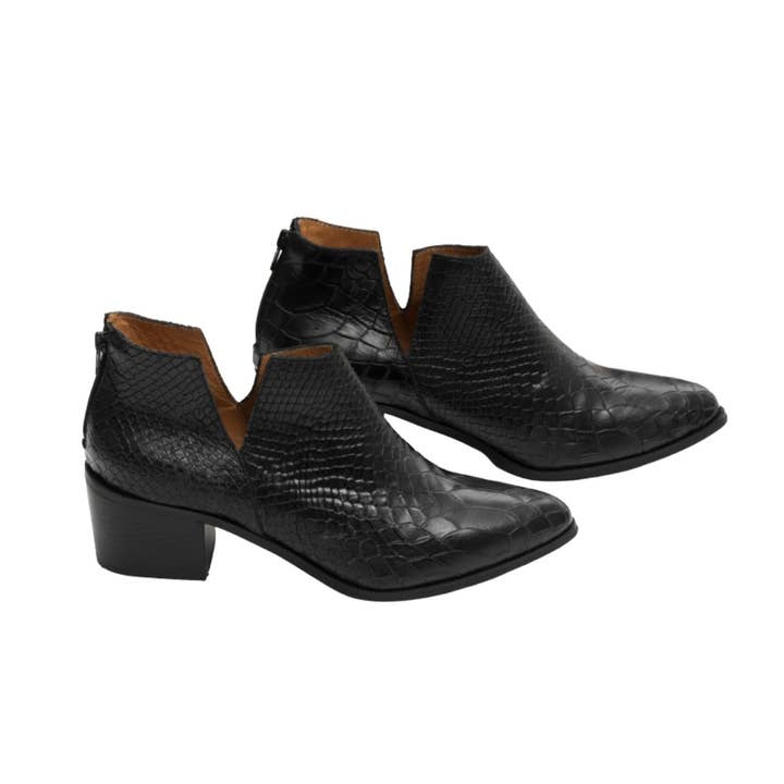 Silvia Cobos Anaconda Schwarze Stiefel für den Großhandel von SILVIA COBOS