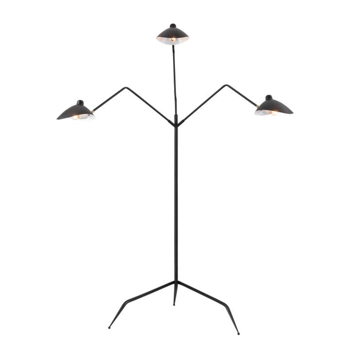 Elk Home - Wholesale Floor Lamp - Risley Matte Black 81.5'' High 3-Light Floor Lamp