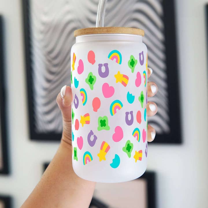 St Patrick's Day Lucky Charms Cup With Lid and Straw for wholesale by Sip-Sip Hooray!