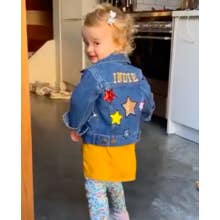 PATCHYTIGER – Großhandel Jeansjacke – Kinder – Jeansjacke für Kinder zum Selbermachen — Mega Edition Star Struck Patch-Paket