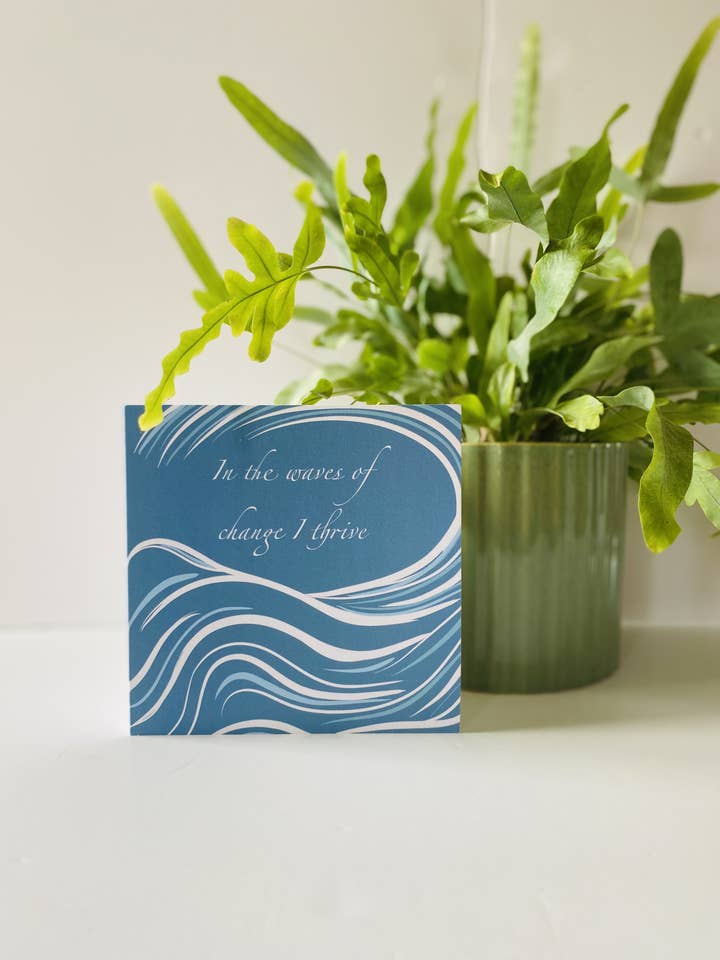 Gratulationskort - Waves of Change för wholesale av Faodail Studio