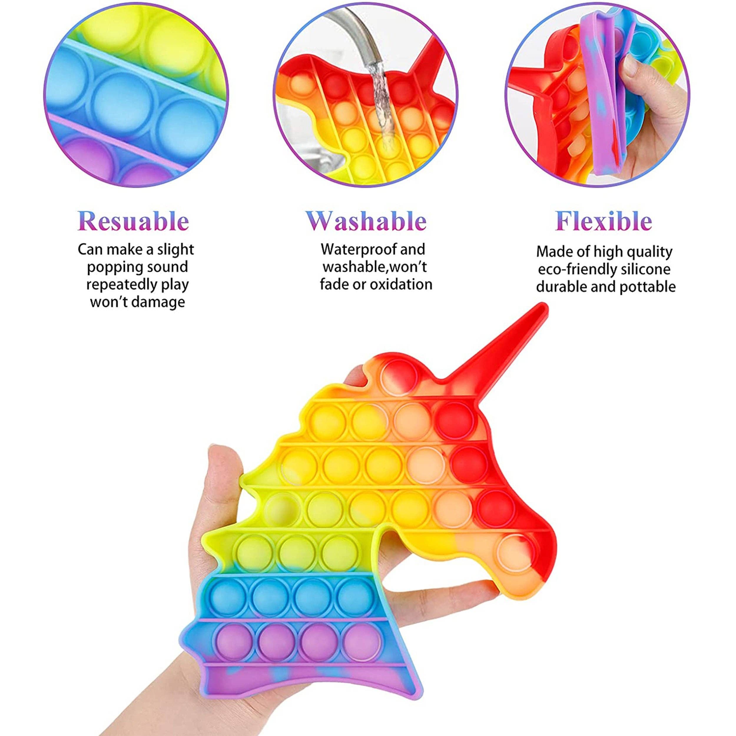 Buddha Yoga - Wholesale Fidget Toy - Kids - Rainbow Unicorn Pop It Toy In Bulk1