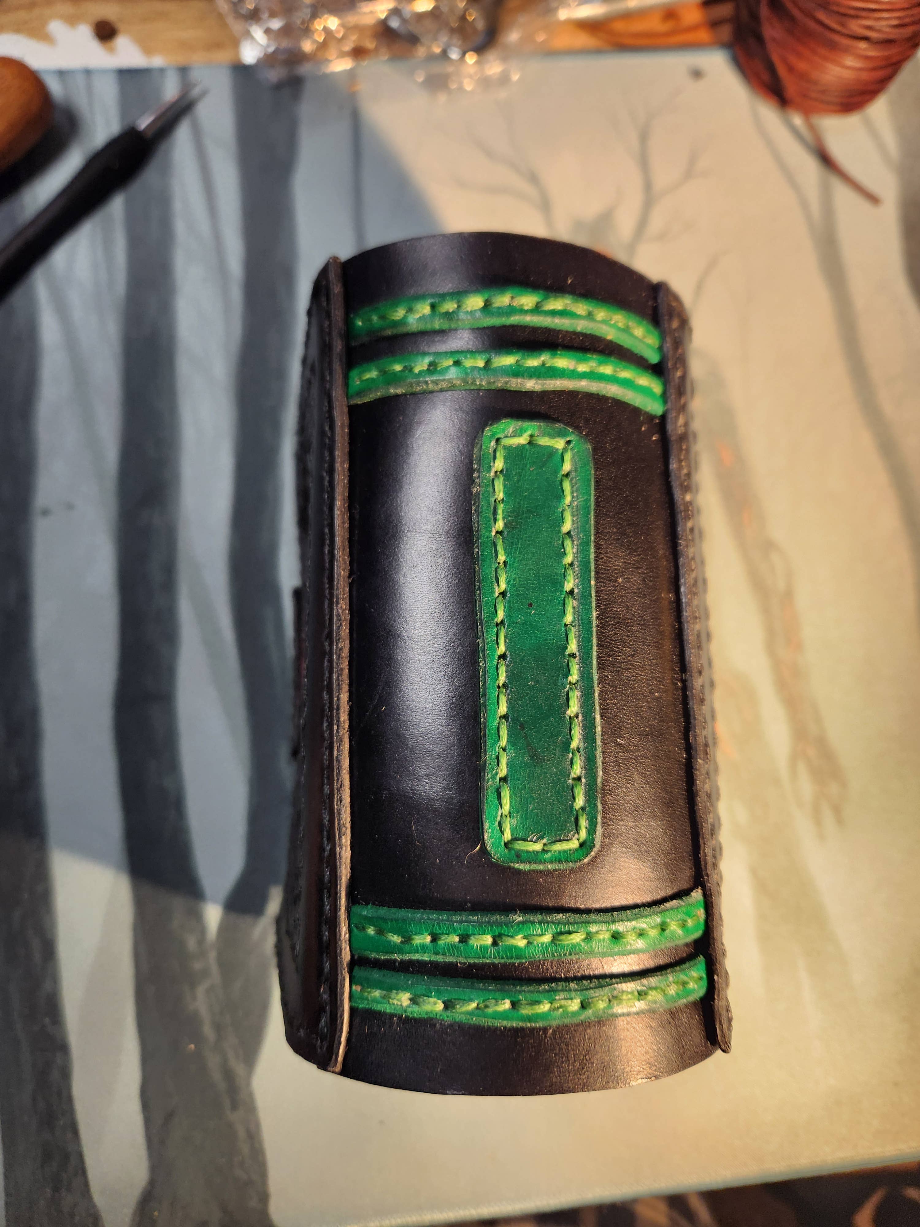 Crimson Knight Leatherworks LLC – Jogo de cartas por atacado – Estojo em forma de livro para deck Commander, MTG8