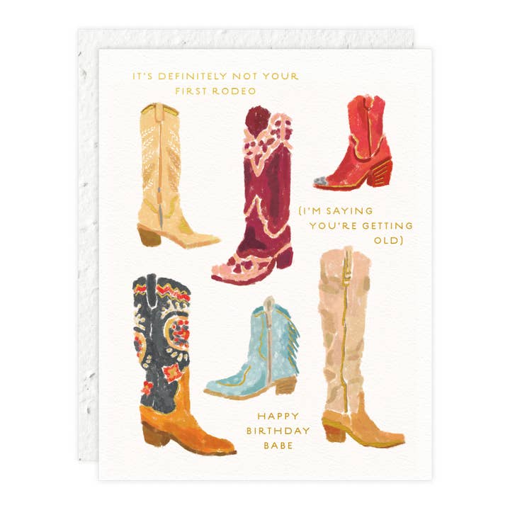 Not Your 1st Rodeo - Birthday Card for wholesale by Seedlings