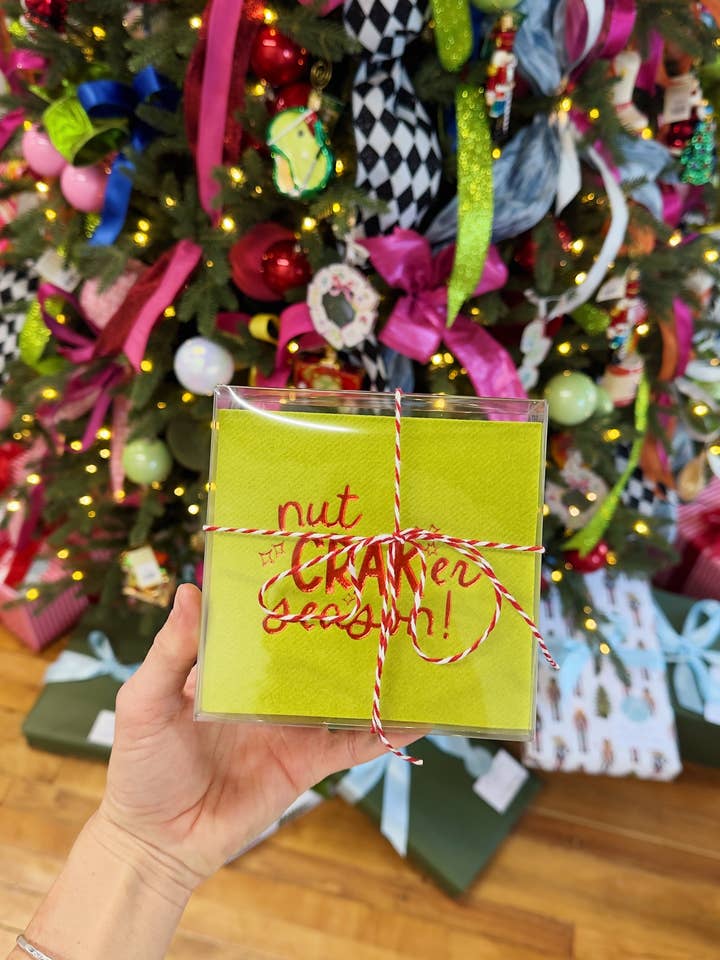 Nutcracker Season! Mahjong Cocktail Napkins for wholesale by La Fête Goods