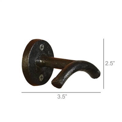 HomArt - Wholesale Wall Hook - Coat Hook, Cast Iron - Sm - Black1