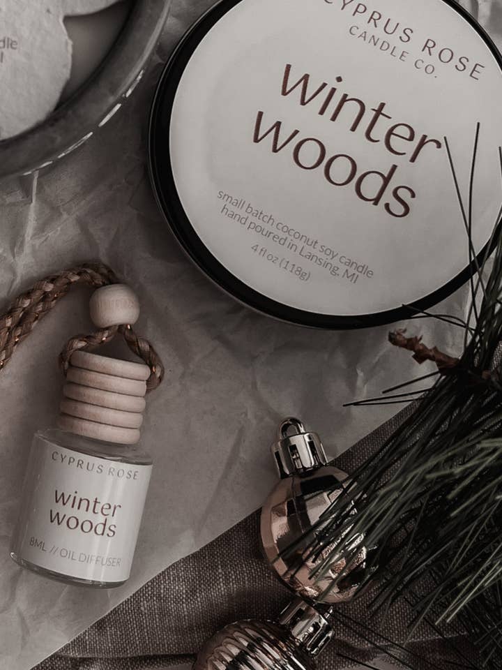 Holiday Car Diffusers - Non-Toxic - Premium Fragrance Oils for wholesale by Cyprus Rose Candle Co.