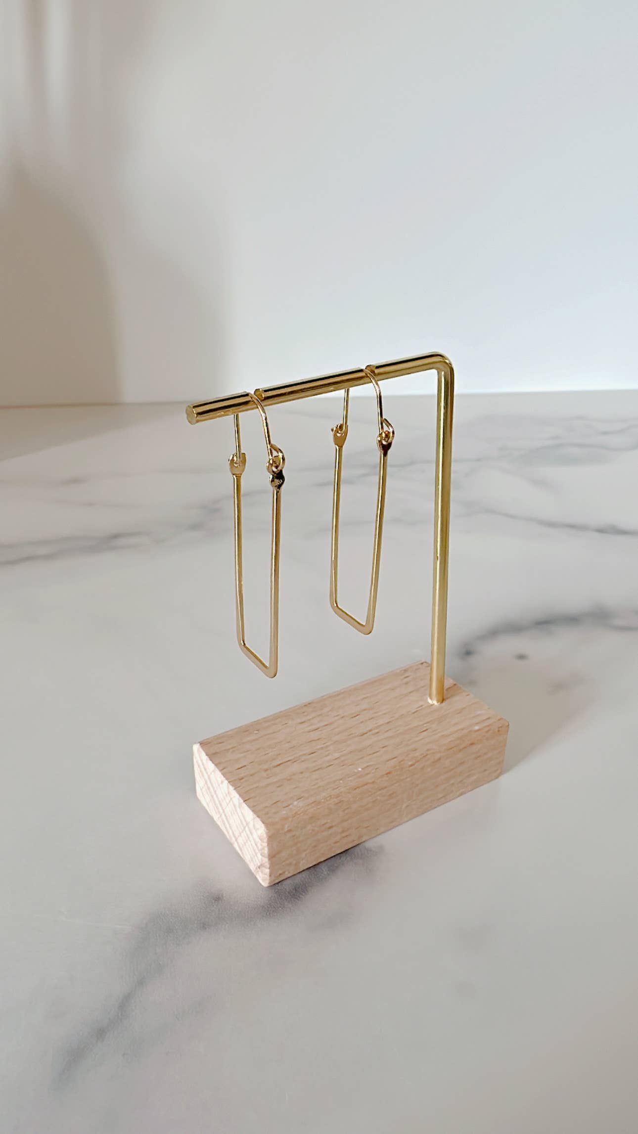 Bella Rey jewelry - Wholesale Dangle Earrings - The Katie 18k gold plated earrings- hypoallergenic 1