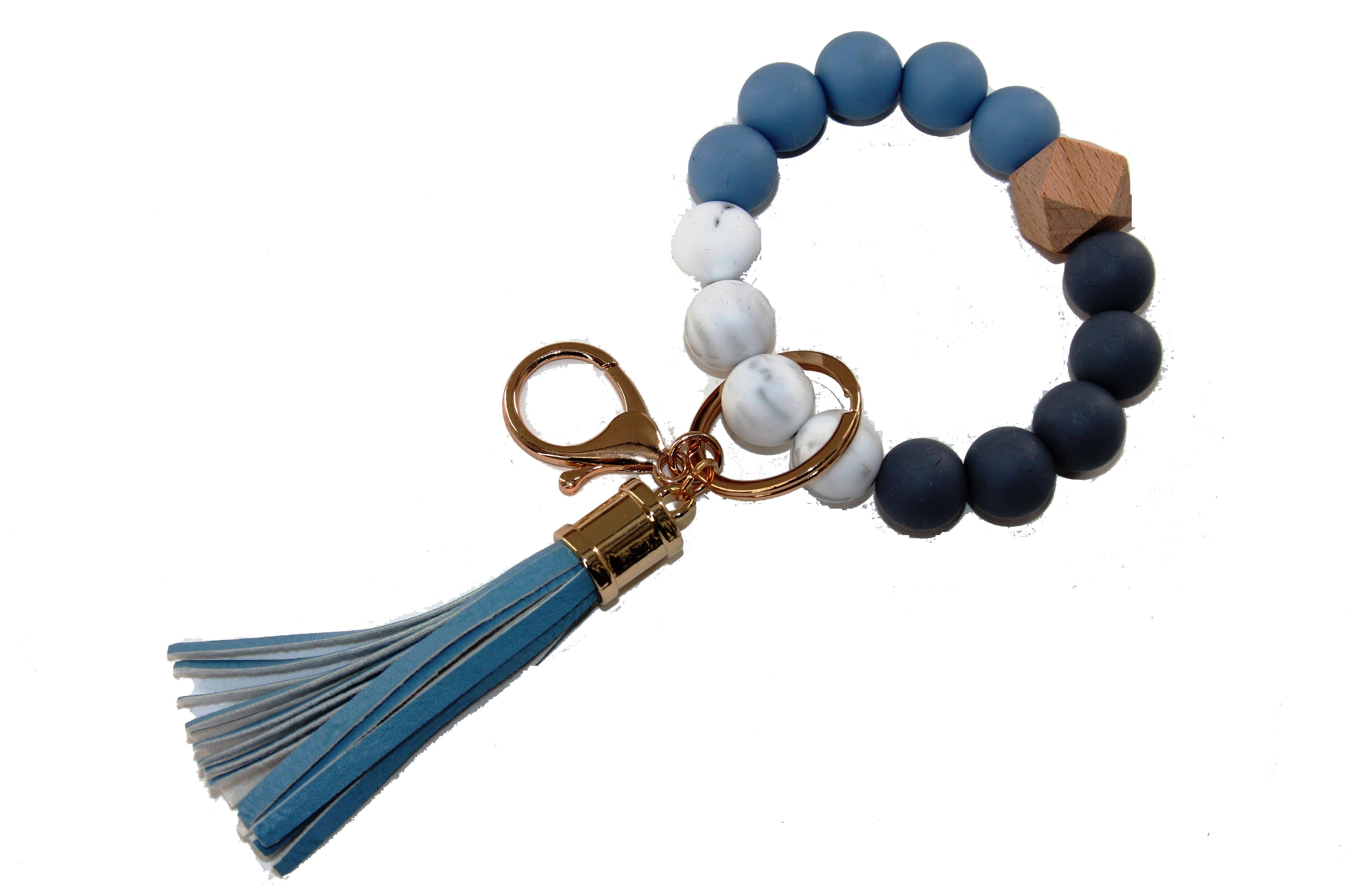 MiMi Wholesale - Vente Bracelets porte-clés - Porte-clés/bracelet porte-clés en silicone perlé BB139x12516