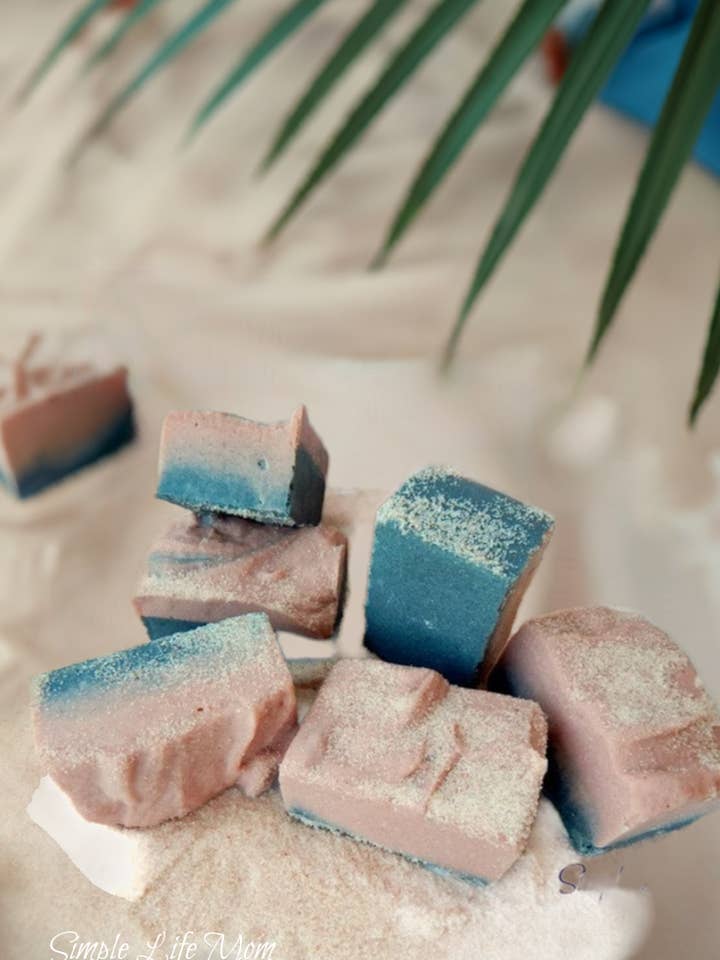 SALT SOAP SPA BAR - vegan, 100% all natural coconut soap bar with essential oils, Handmade for wholesale by Simple Life Mom