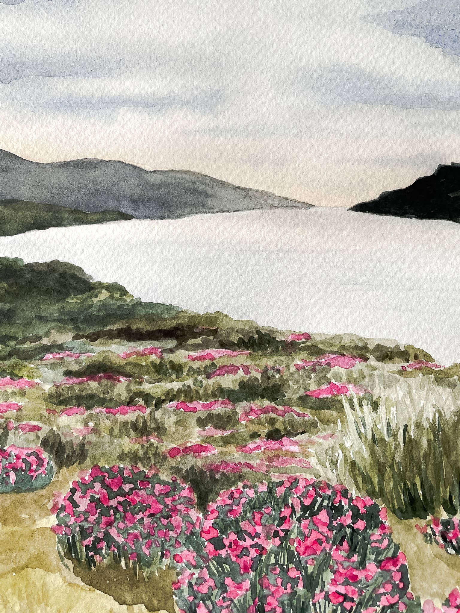 The Campbell Creative - Wholesale Art Print - "Irish Fjord" - Landscape Watercolor Print2