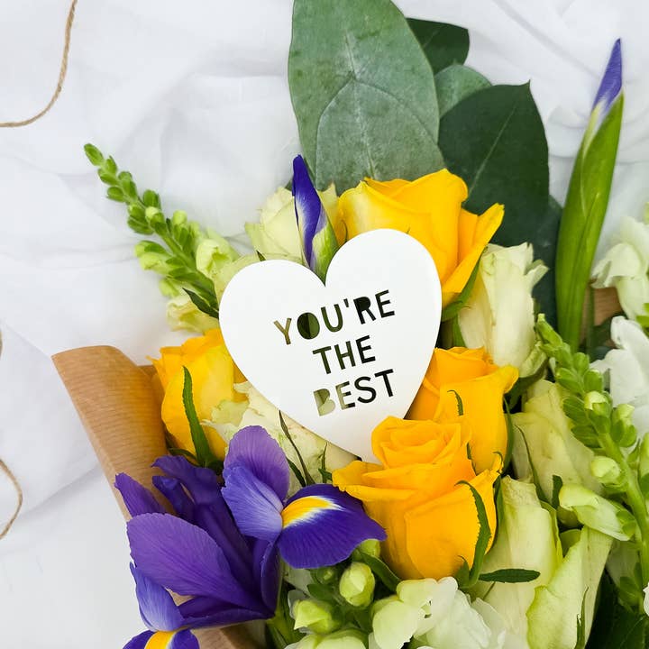 You're The Best Bouquet Pick for wholesale by LaFilleCreative