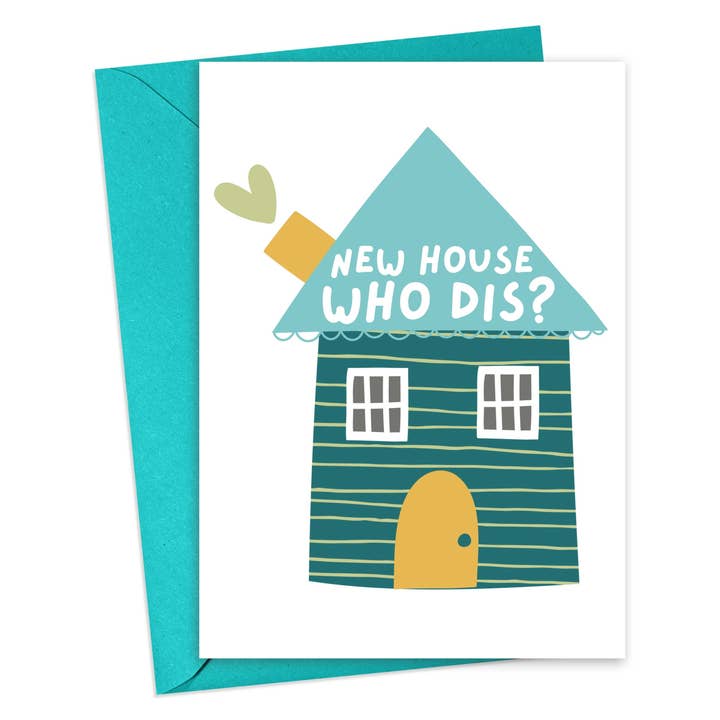 New House Congratulations Card Funny Housewarming Gifts for wholesale by R is for Robo