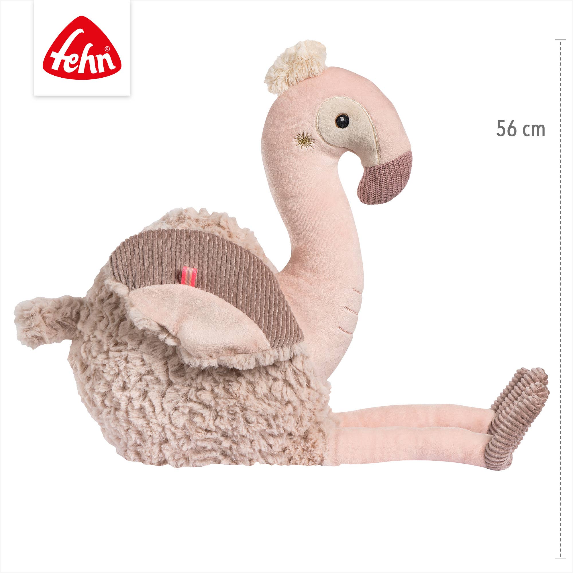 Fehn - Venta al por mayor Peluche - Niños y bebés - Peluche Flamenco XL - Juguete de tela y amigo para abrazar4