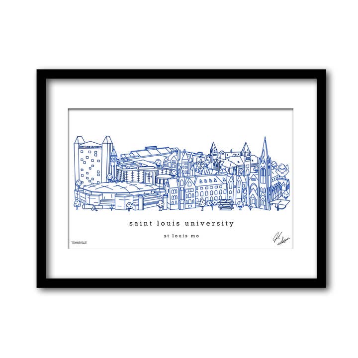 Decorazione da parete minimalista della Saint Louis University Missouri Art per la vendita all'ingrosso da parte di Townsville Art