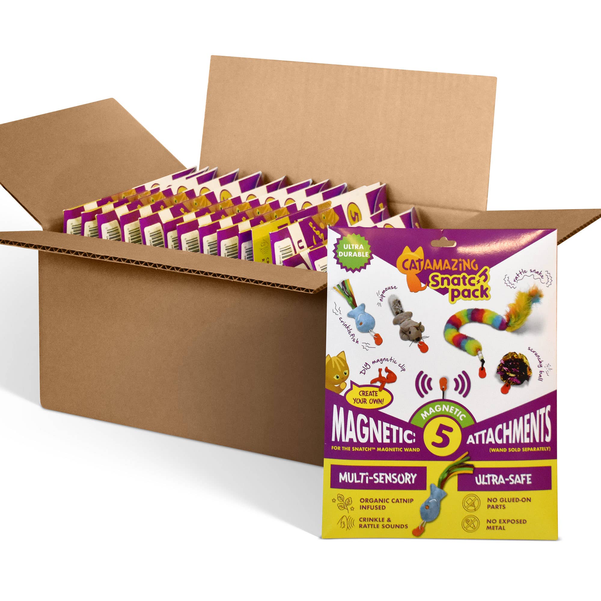 Cat Amazing – wholesale Pet toy – Cat – Snatch Pack – 5 Magnetic Attachments for Snatch Wand7