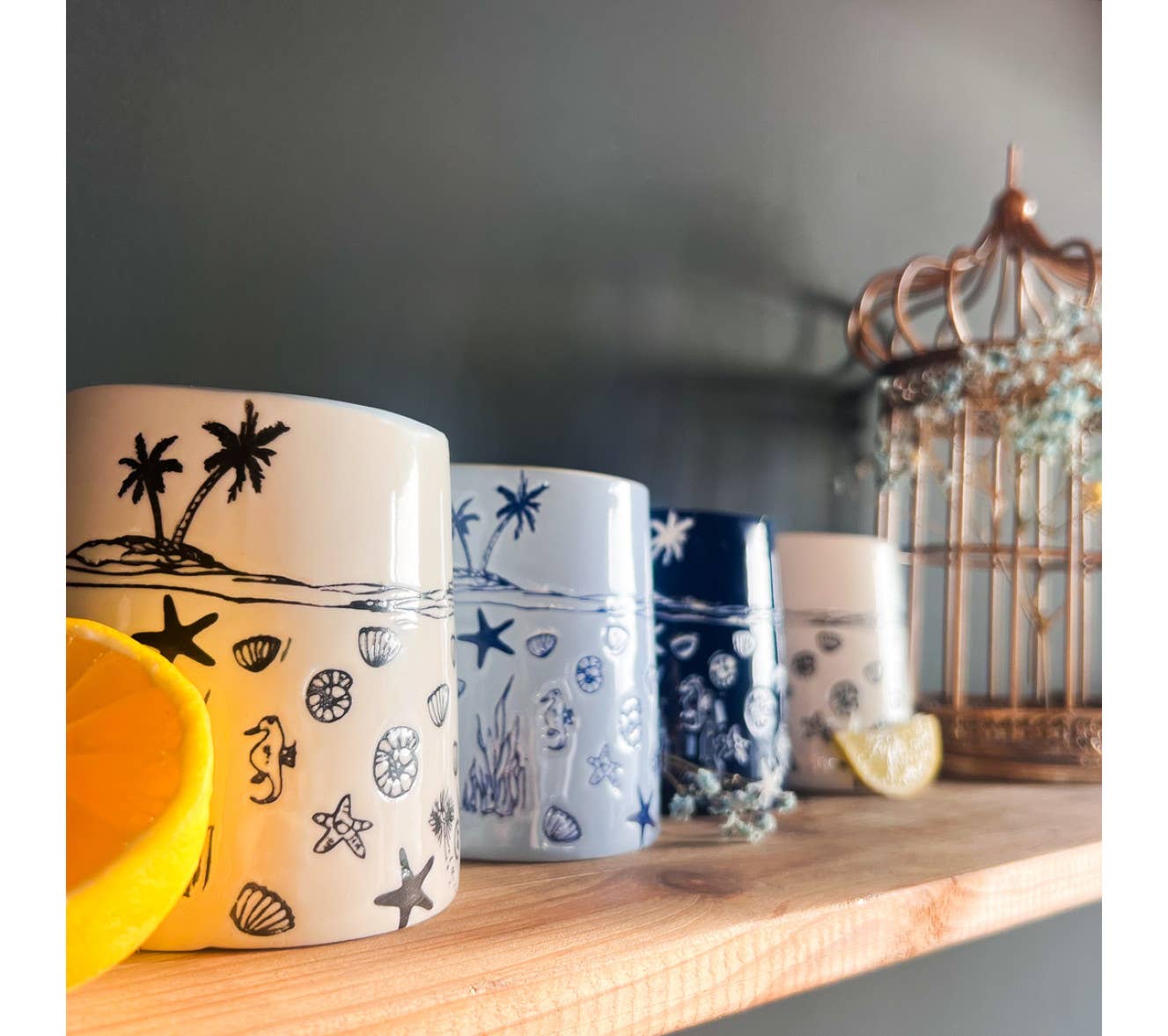 STP - Vente Tasse à café - Mug Assorti en Profonde Mer 390ml (4 designs)4