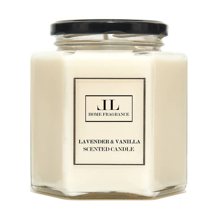 Lavender and Vanilla Scented Candle for wholesale by Lindsay Lucas Candles