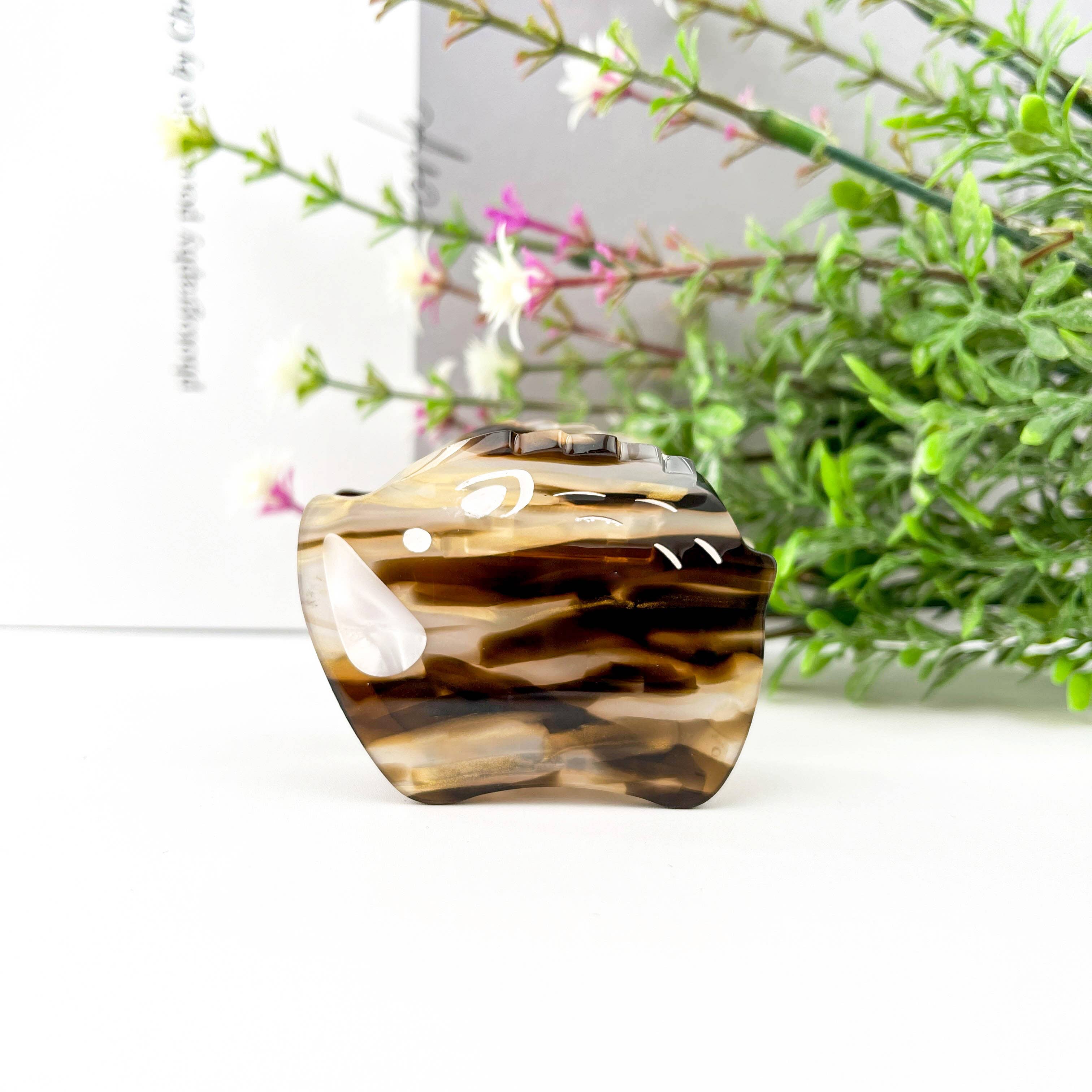 WildBoar Cartoon Wild Boar Acetate Animal Hair Clip for wholesale on Faire3