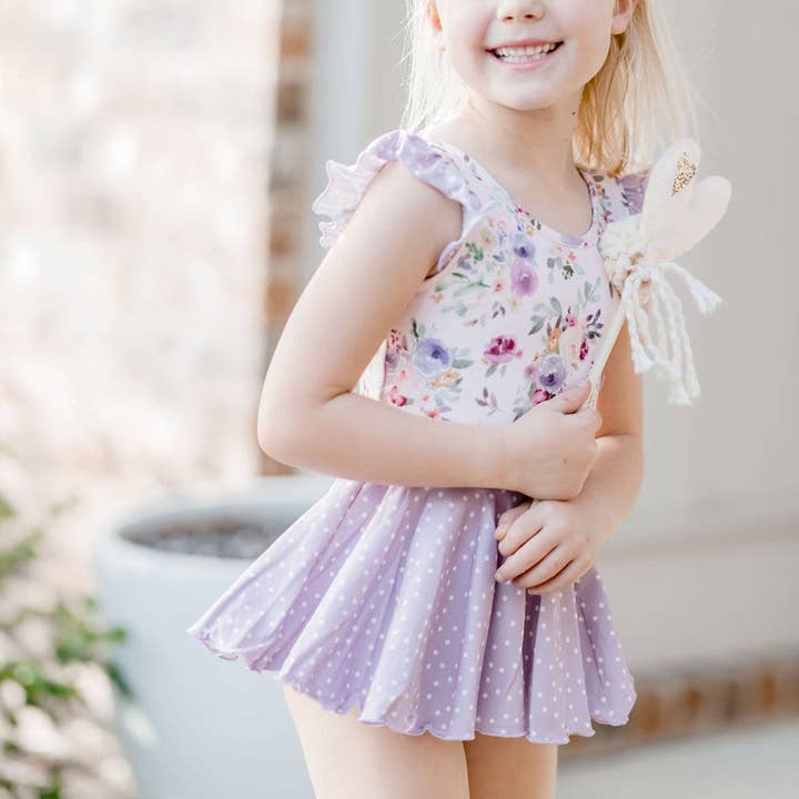 Farrah Leotard - Violet Breeze for wholesale by Cheeky Plum