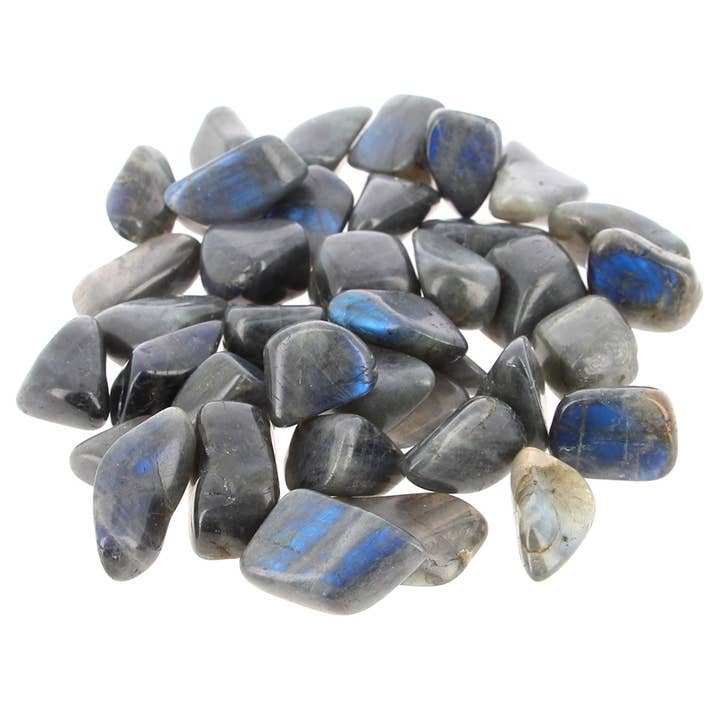 Artisans de Madagascar - Wholesale Spiritual Stone/Crystal - 500 g Extra Labradorite Rolled Stones from Madagascar1
