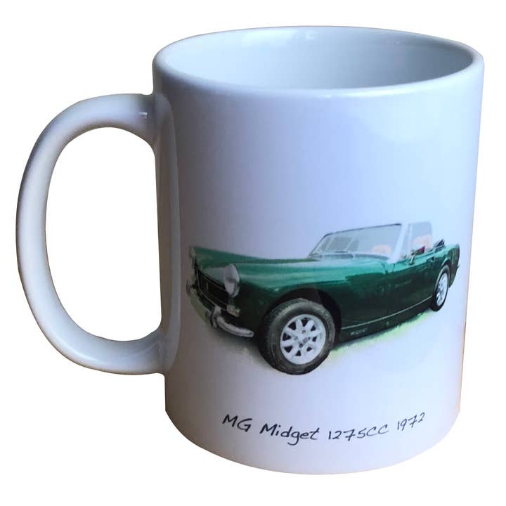 MG Midget 1275cc 1972 - 11oz Printed Ceramic Mug for wholesale by Witherden's Workshop