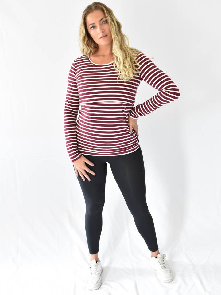 Ella Bella Maternity - Wholesale Top – Maternity - Jenny Long Sleeve Nursing Top6