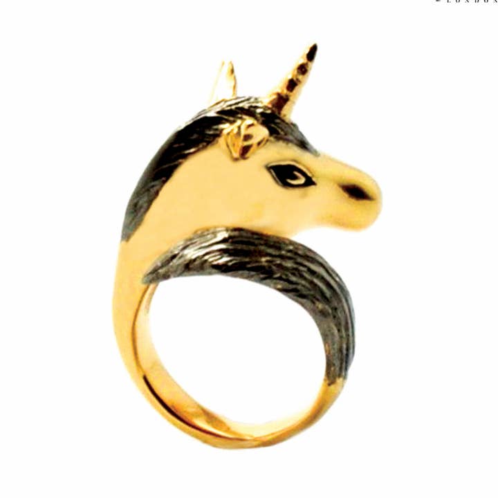 Black Knight Unicorn Ring for wholesale by MONVATOO London