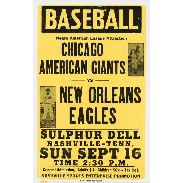 Chicago Vs. New Orleans Poster for wholesale by Hatch Show Print