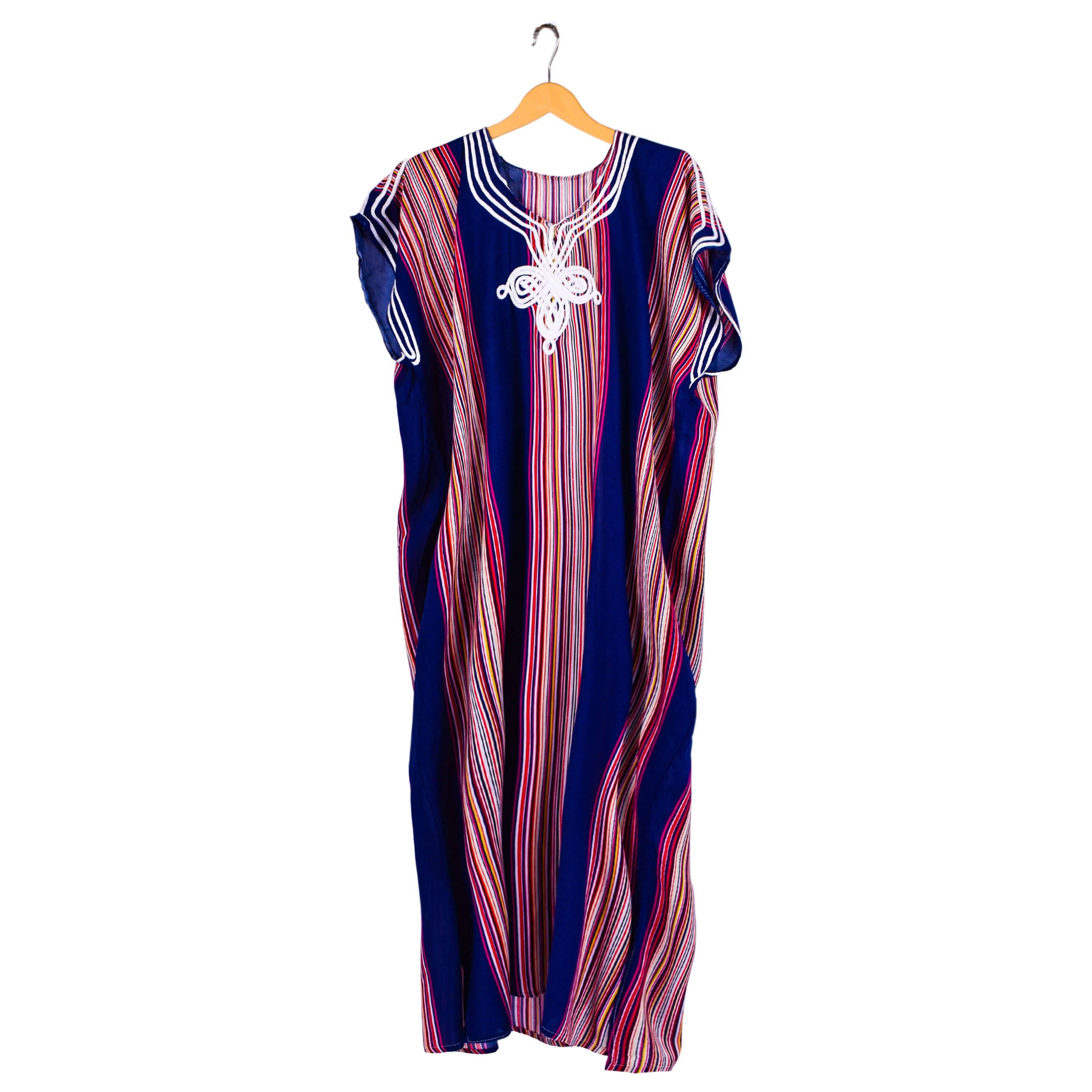 King Of Handmade – Kaftan - Mulher por atacado – Kaftan Marroquino Praia em Várias Cores, Vestido Feminino de Verão Tamanhos P a G5