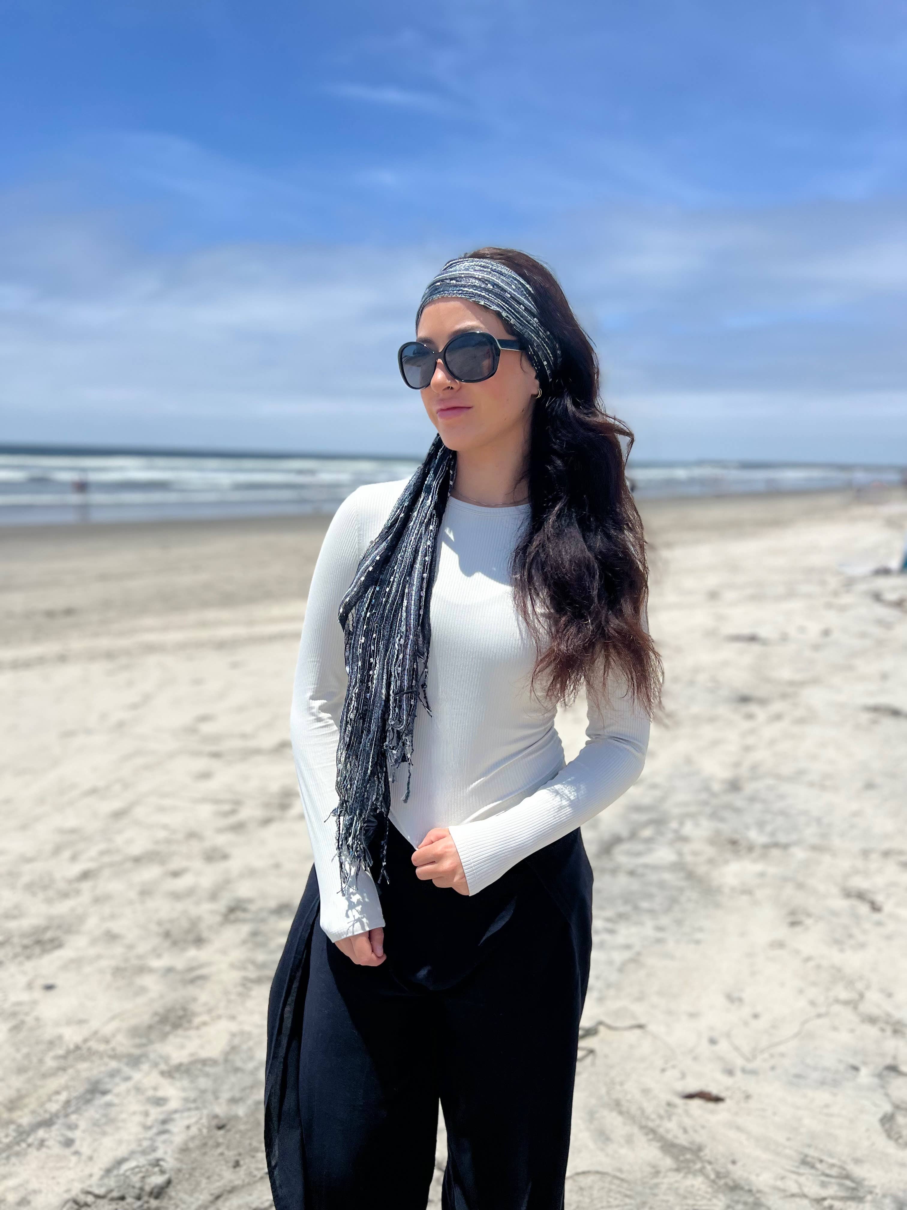 Humble Hilo – wholesale Scarf – Women's – Humble Hilo Multicolored Thread Artisan Scarf72