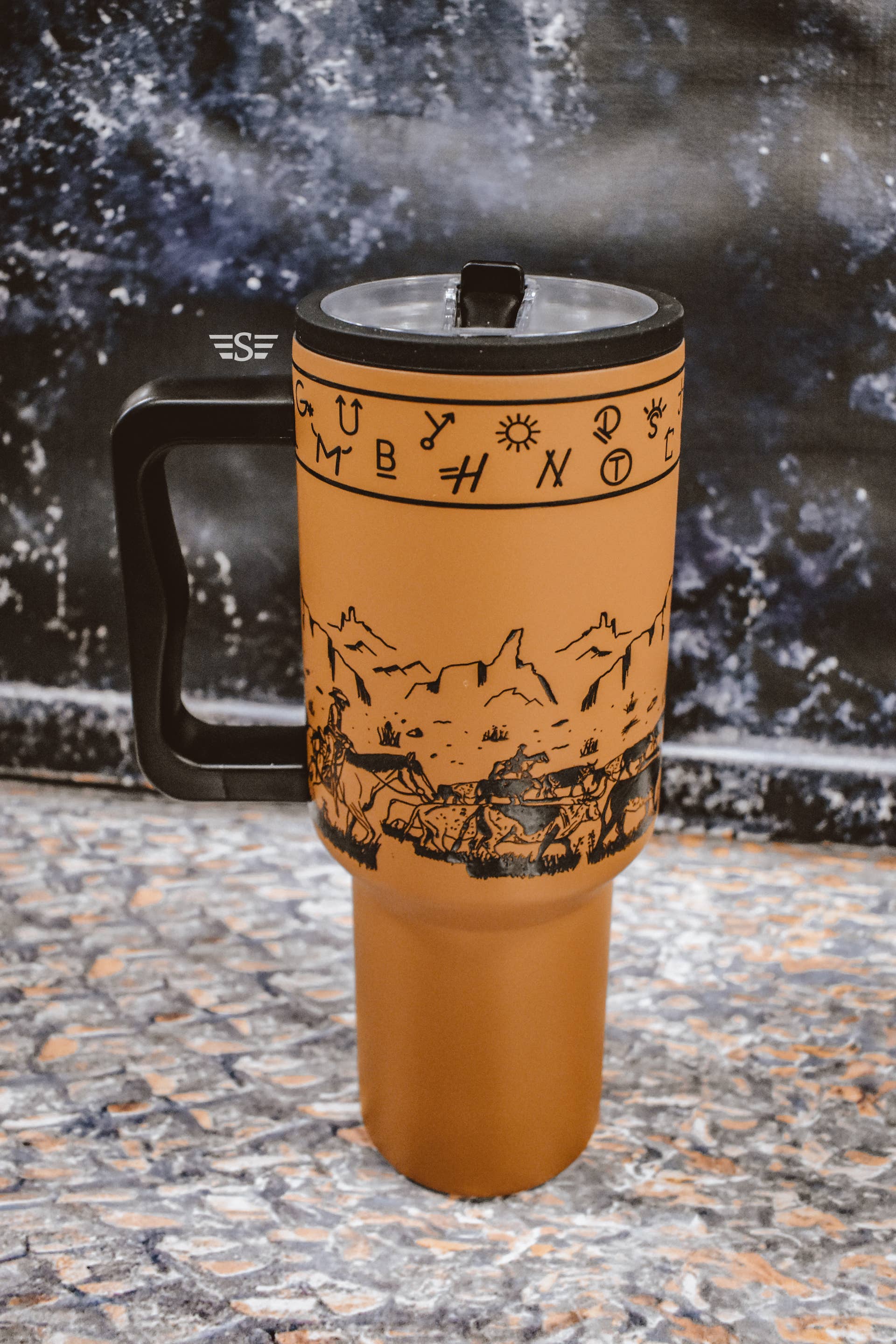 Flying S Company - Wholesale Insulated Mug/Tumbler - Cattle Drive 40oz Tumbler1