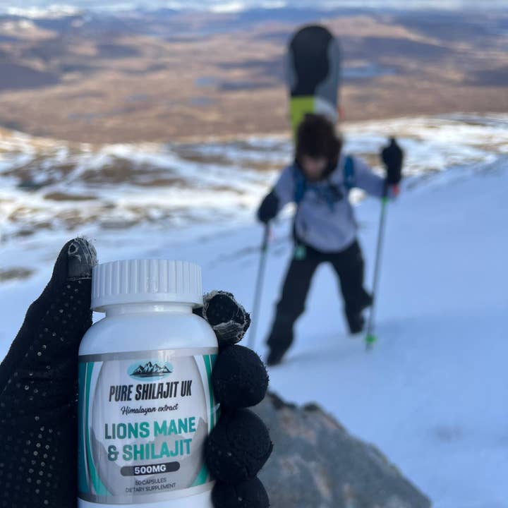 Pure Shilajit UK - Vente Supplément oral/vitamine - Capsules d'extrait pur Shilajit UK - Lions Mane & Shilajit.2