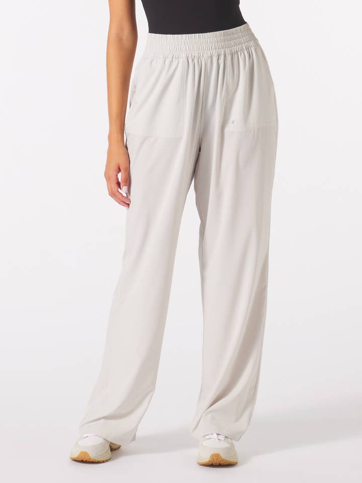 Sydney Pant: Oatmilk for wholesale by Glyder