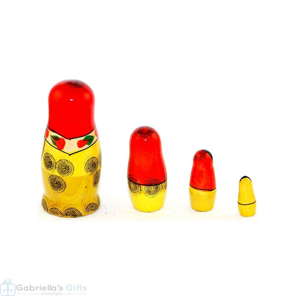 GSZ corporation DBA Gabriella's Gifts - Wholesale Doll - Kids - Traditional Nesting Dolls Set, 4 Pcs/3.5"1