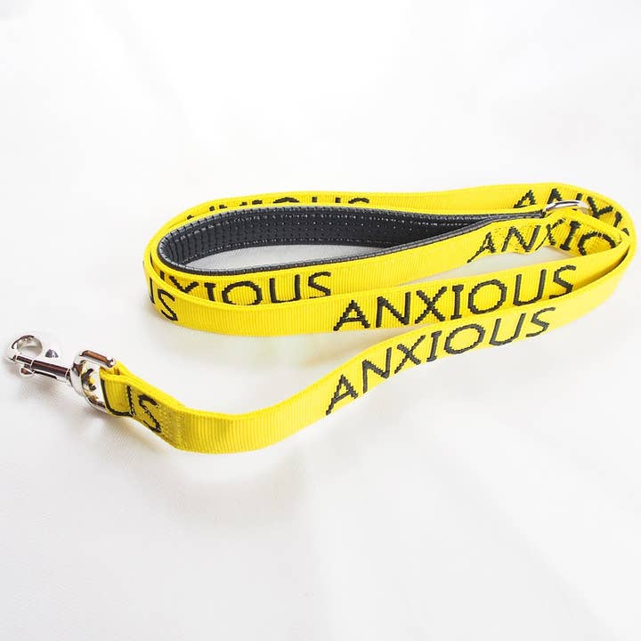 ANXIOUS yellow dog lead M/L 1.25M for wholesale by My Anxious Dog
