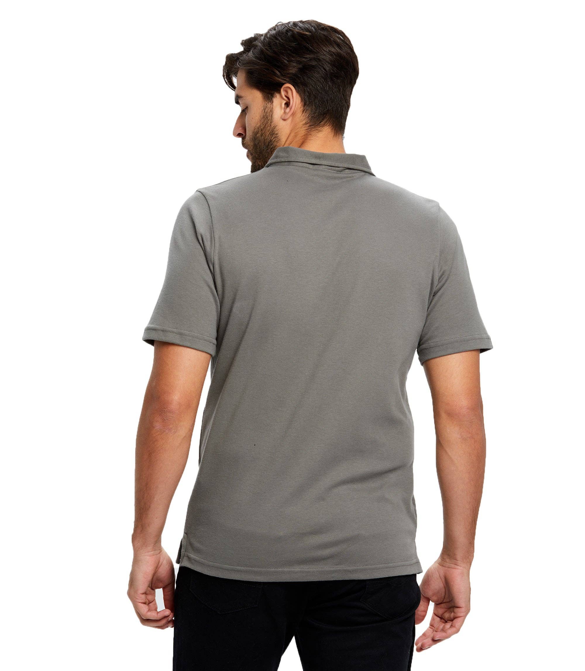 US Blanks - Wholesale Polo - Men's - Men's Luxury Supima Jersey Polo Shirt3