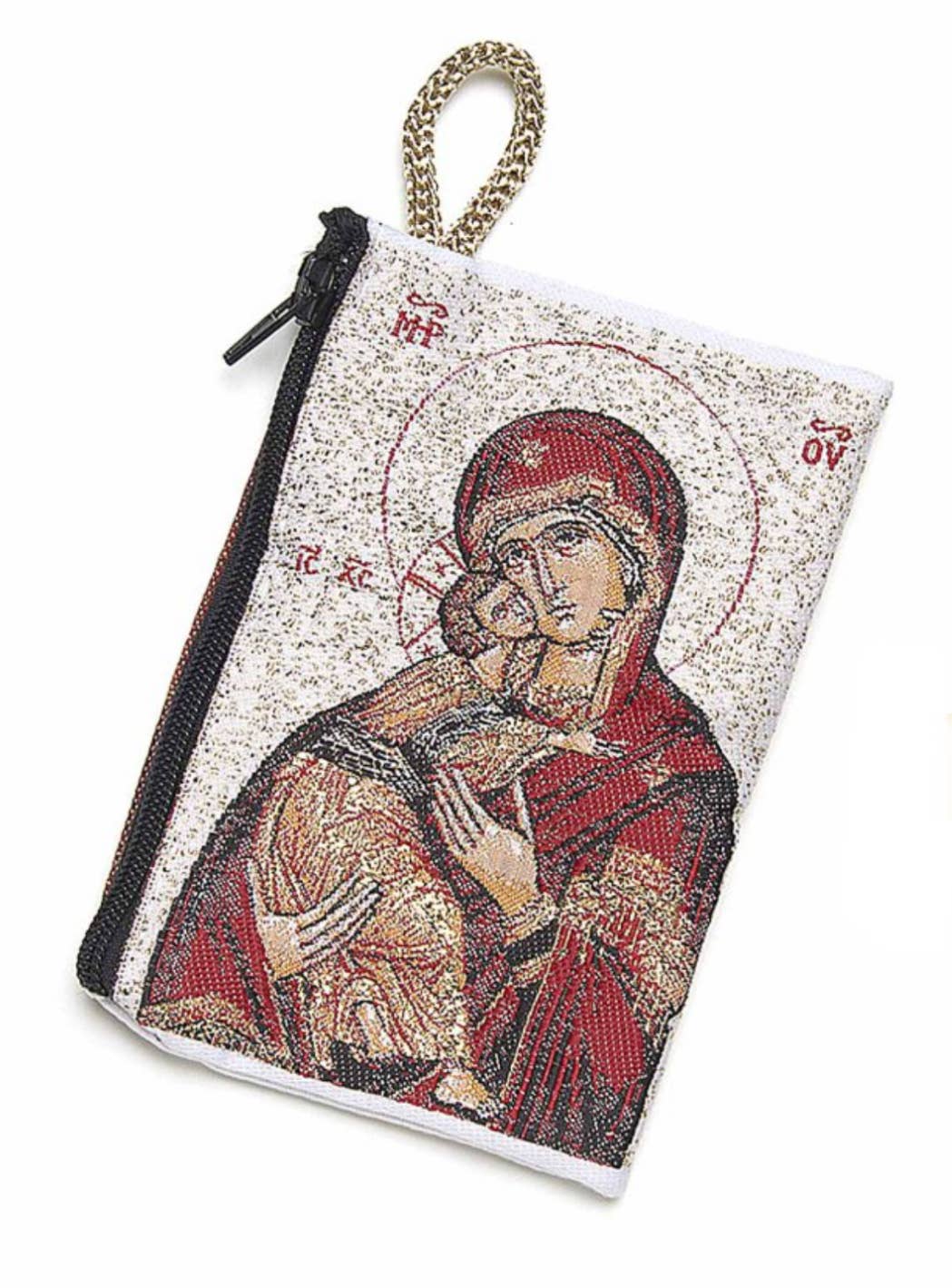 Costa Articoli Religiosi - Venta al por mayor Bolso pequeño - Mujer - Bolsa para rosario de tela bordada 11 x 7,5 cm con varios motivos5