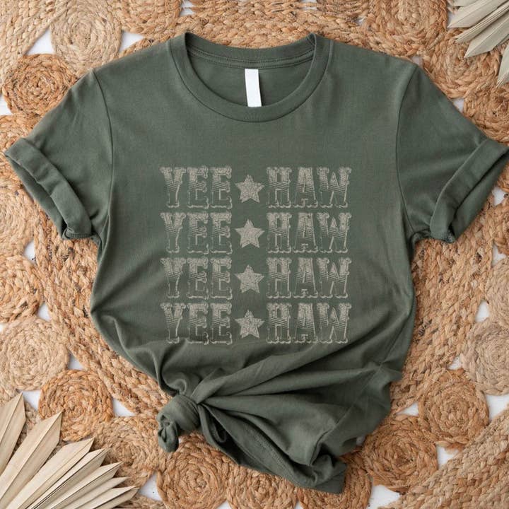 STARCHIS - Wholesale Screen Printed T-Shirt - Women's - Yee Haw4