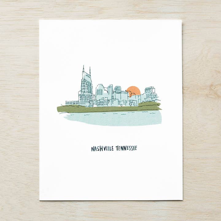 Nashville Skyline Print voor wholesale door High Fancy
