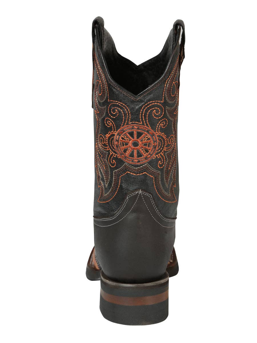 El General Western Wear – Großhandel Cowboystiefel – Herren – El General Rodeo-Stiefel – Crazy Wine mit Stickerei 406674
