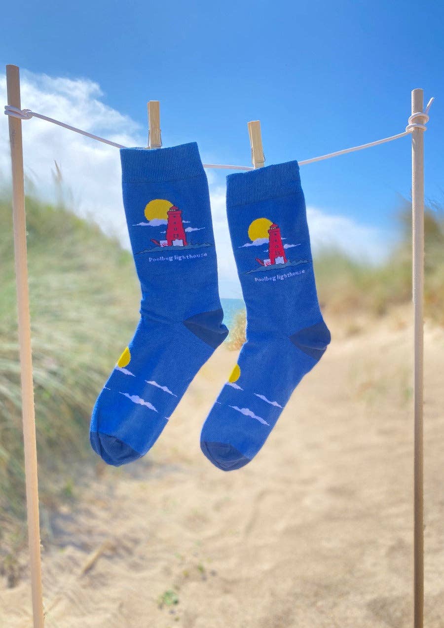 Due South - Wholesale Socks - Unisex - Poolbeg Lighthouse-Organic cotton socks