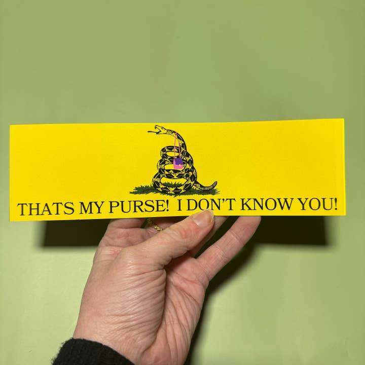 That's my purse! Don't tread on me for wholesale by Frog Mustard Stickers