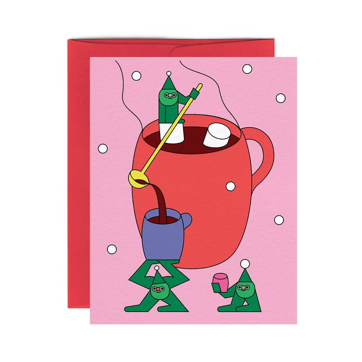 Paperole - Wholesale Season's Greetings Card - CHOCOLAT CHAUD — Greeting Card