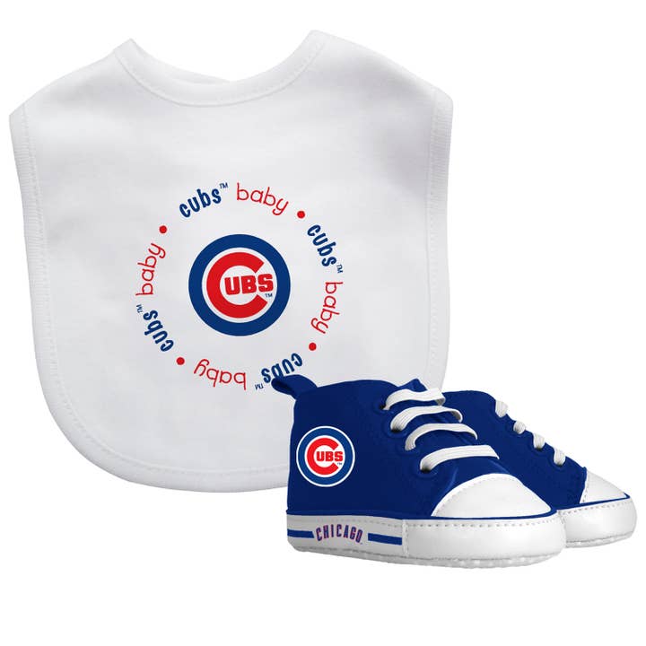 Masterpieces Puzzles - Vente Ensemble de vêtements – bébé - Chicago Cubs - Coffret cadeau 2 pièces pour bébé